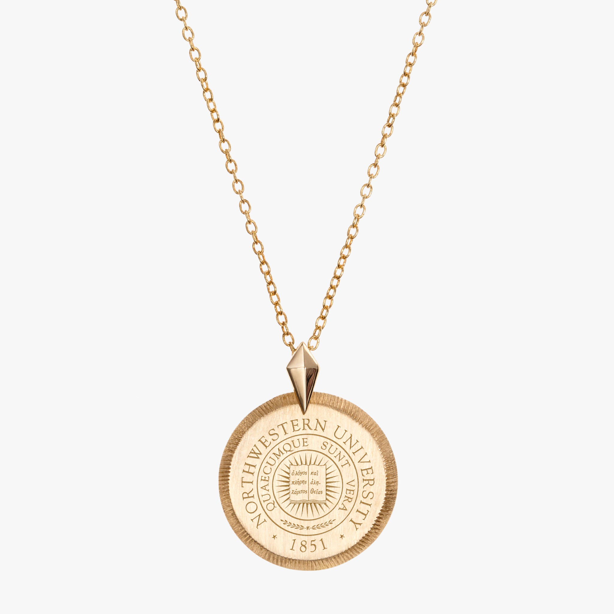 Northwestern Florentine Pendant