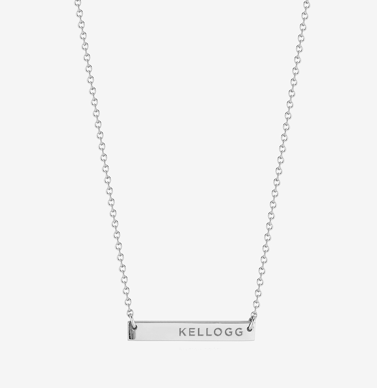 Northwestern Kellogg Horizontal Bar Necklace