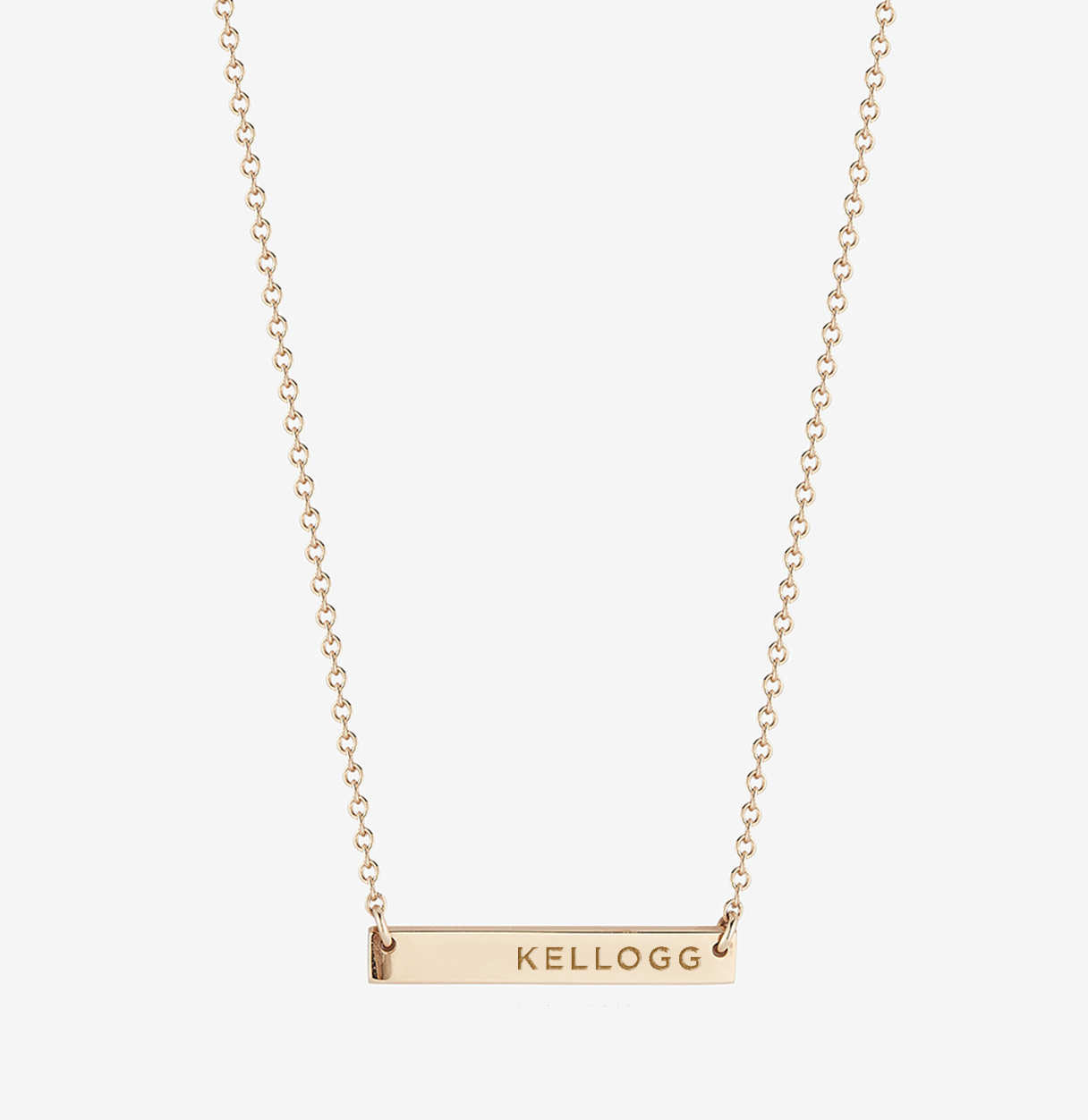 Northwestern Kellogg Horizontal Bar Necklace