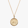 Gold NYU Sunburst Necklace