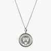 Silver Penn Sunburst Crest Necklace