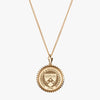 Gold Penn Sunburst Crest Necklace