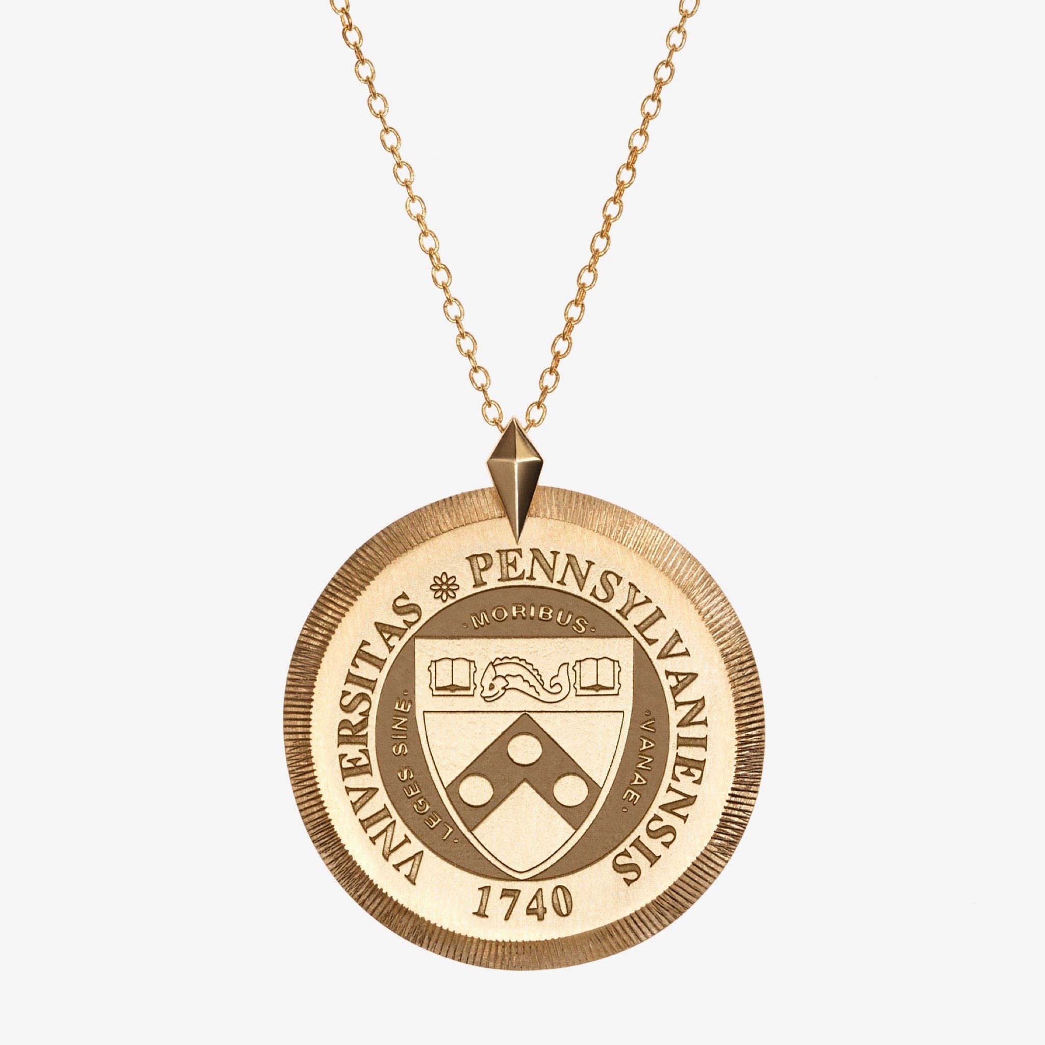 Gold Penn Florentine Necklace Large