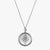 Silver Pi Beta Phi Sunburst Crest Necklace