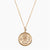 Gold Phi Delta Epsilon Sunburst Crest Necklace