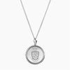 Silver Phi Sigma Pi Sunburst Crest Necklace