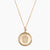 Gold Phi Sigma Pi Sunburst Crest Necklace