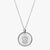Silver Phi Sigma Pi Florentine Crest Necklace Petite
