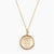 Gold Phi Sigma Rho Sunburst Crest Necklace