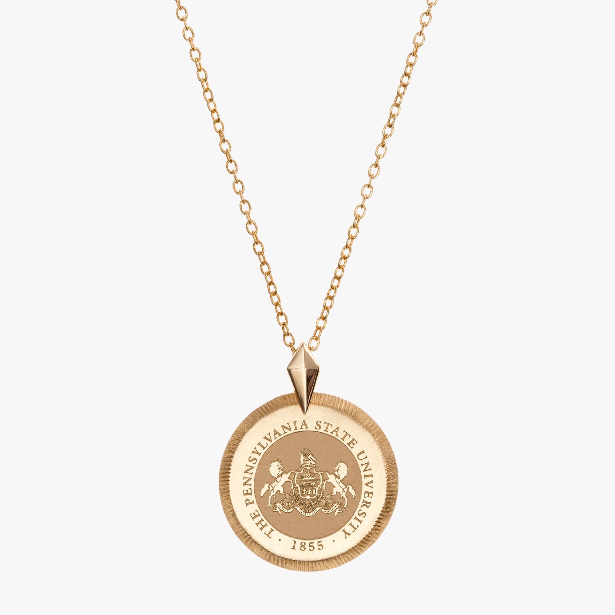 Gold Penn State Florentine Necklace Petite