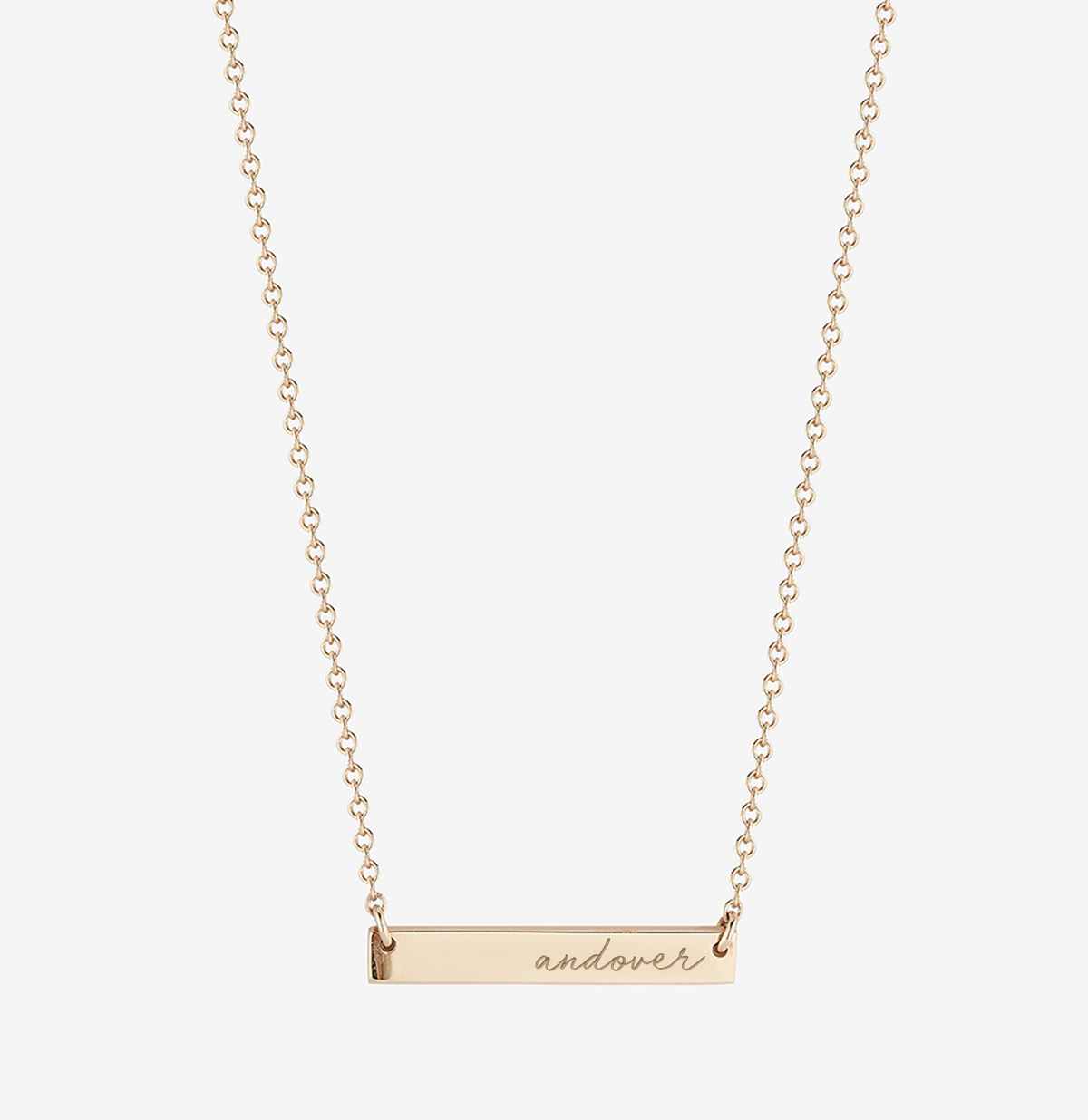 Phillips Academy Andover Horizontal Bar Necklace