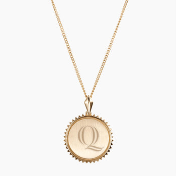 Quinnipiac Sunburst Necklace Gold