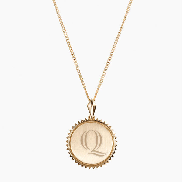 Quinnipiac Sunburst Necklace Gold