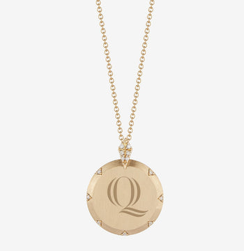 Quinnipiac Gold Diamond Necklace