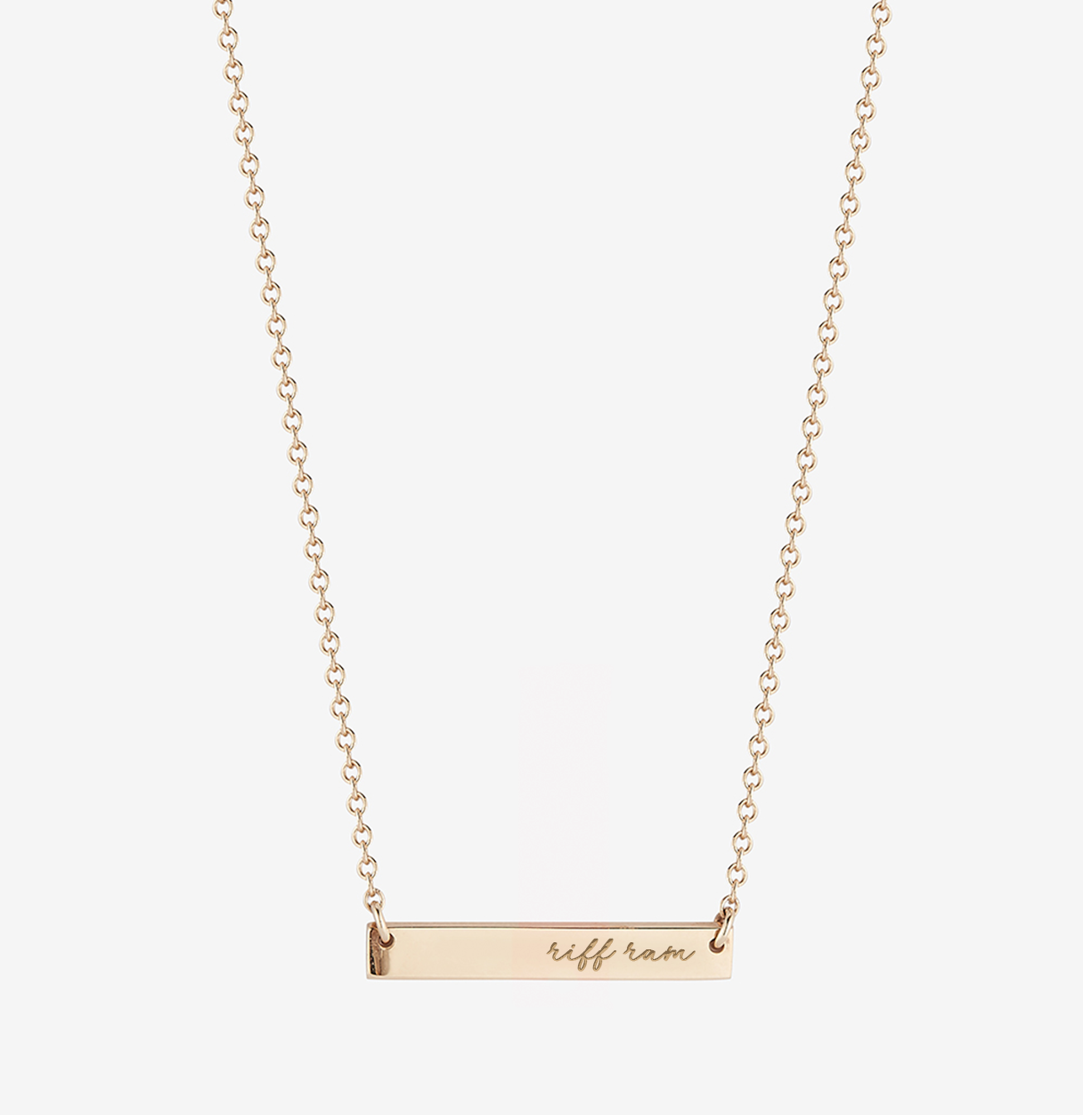 TCU Riff Ram Horizontal Bar Necklace