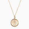 Gold Sigma Delta Tau Sunburst Crest Necklace