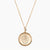 Gold Sigma Delta Tau Sunburst Crest Necklace