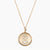 Gold Sigma Kappa Sunburst Crest Necklace