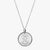 Silver Sigma Kappa Florentine Crest Necklace Petite