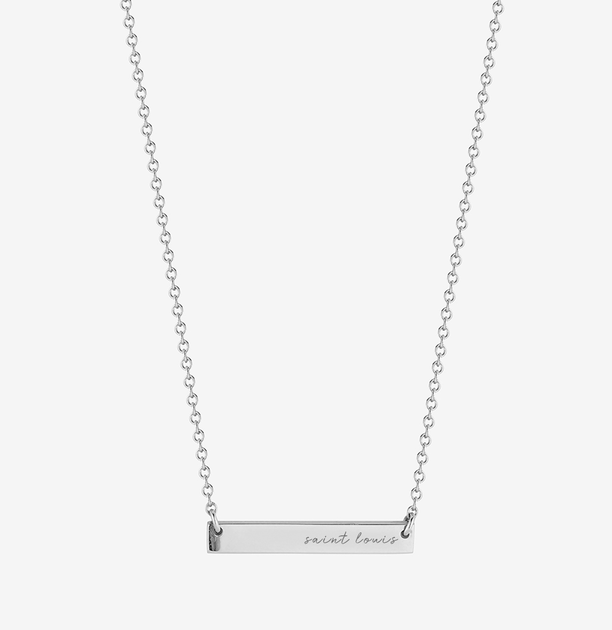 Saint Louis Horizontal Bar Necklace