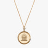 Gold SMU Sunburst Crest Necklace