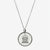 Silver SMU Florentine Crest Necklace Petite