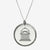 Silver SMU Florentine Crest Necklace Large