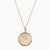 Gold Sigma Sigma Sigma Sunburst Crest Necklace