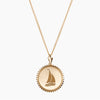 Gold Sigma Sigma Sigma Sunburst Sail Necklace