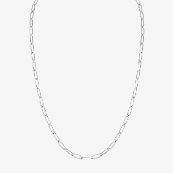 Silver Large Link Chain Choker