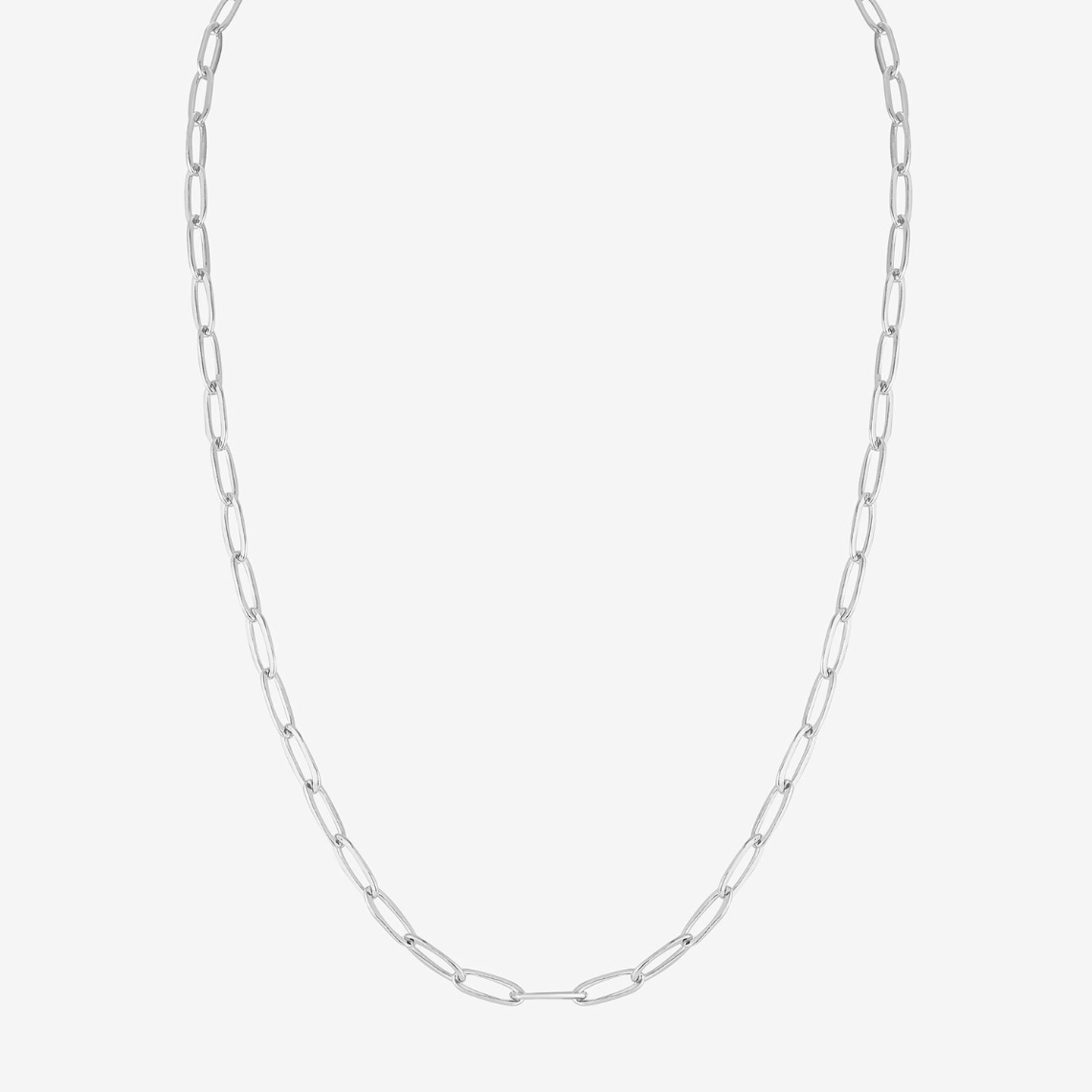 Silver Large Link Chain Choker