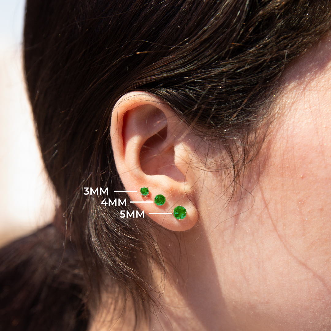 Emerald Stud Earring - Main Image