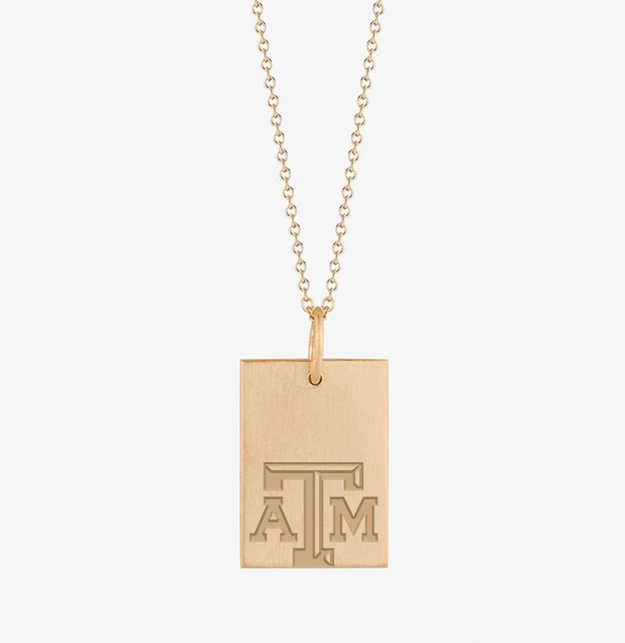 Texas A&M Rectangle Pendant