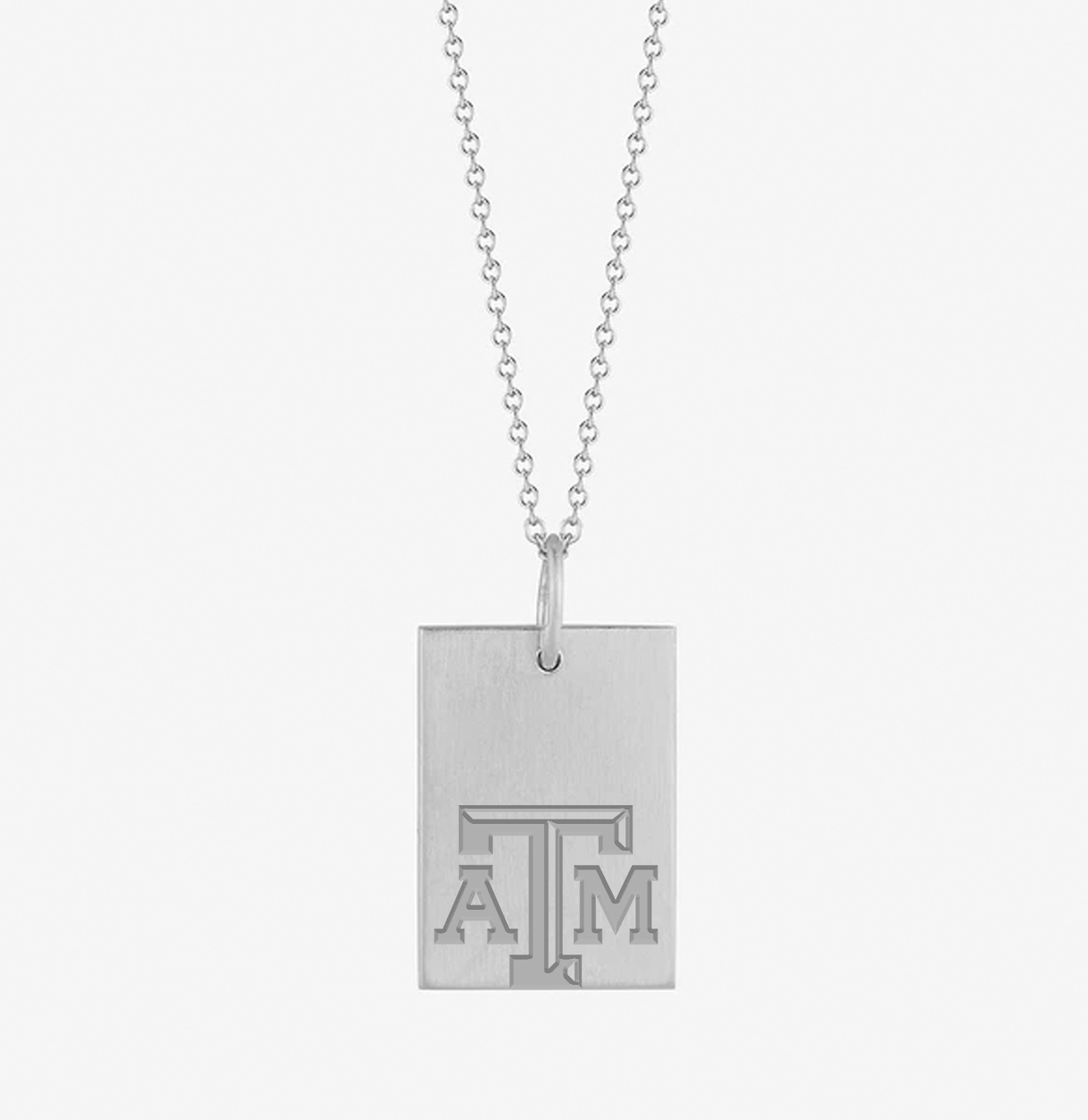Texas A&M Rectangle Necklace