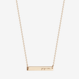 Gig Em Horizontal Bar Necklace