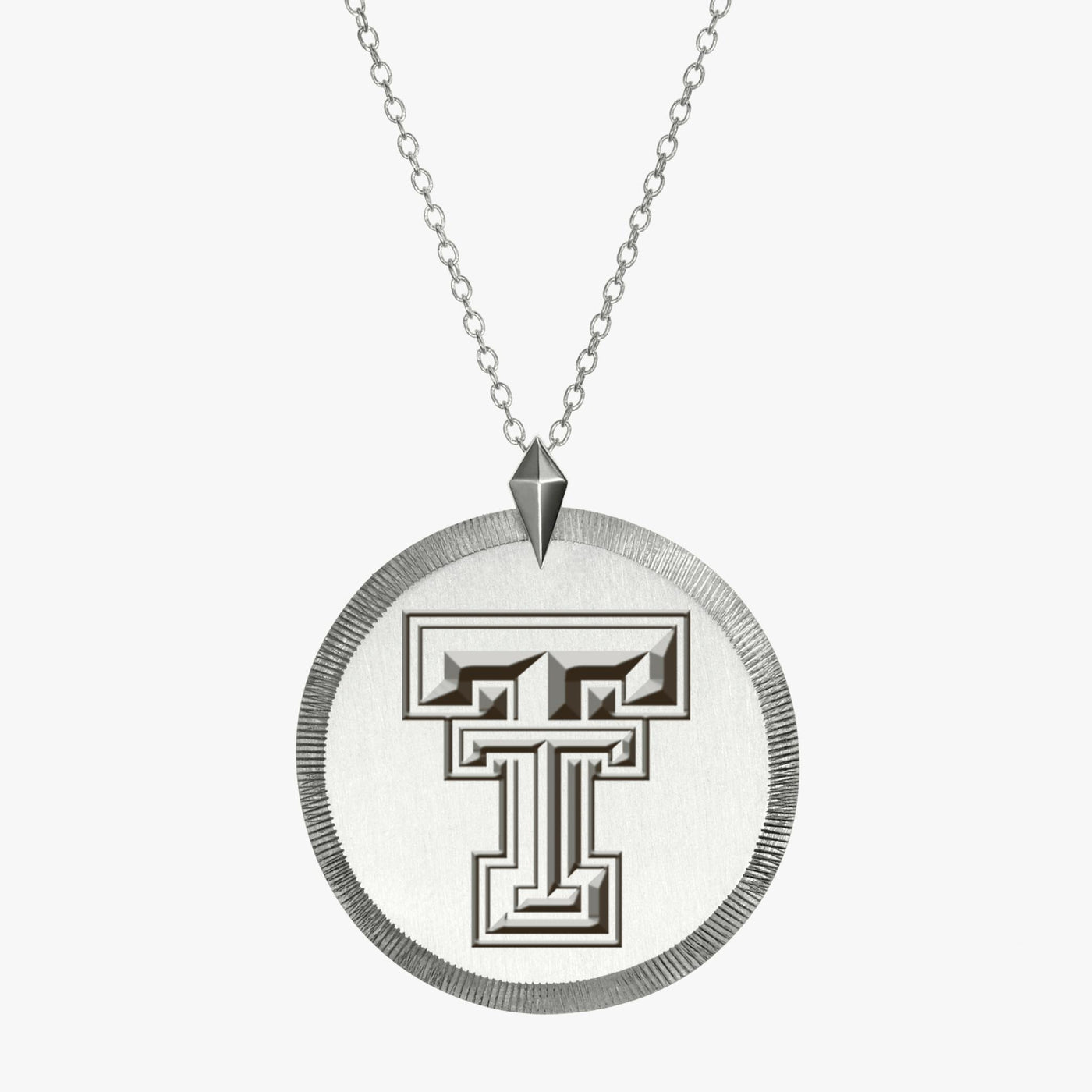 Silver Texas Tech Florentine Necklace