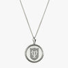 Silver Tulane Sunburst TU Shield Necklace