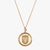 Gold Tulane Sunburst TU Shield Necklace
