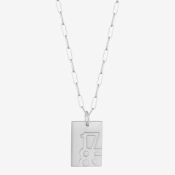 UGA 1785 Rectangle Necklace