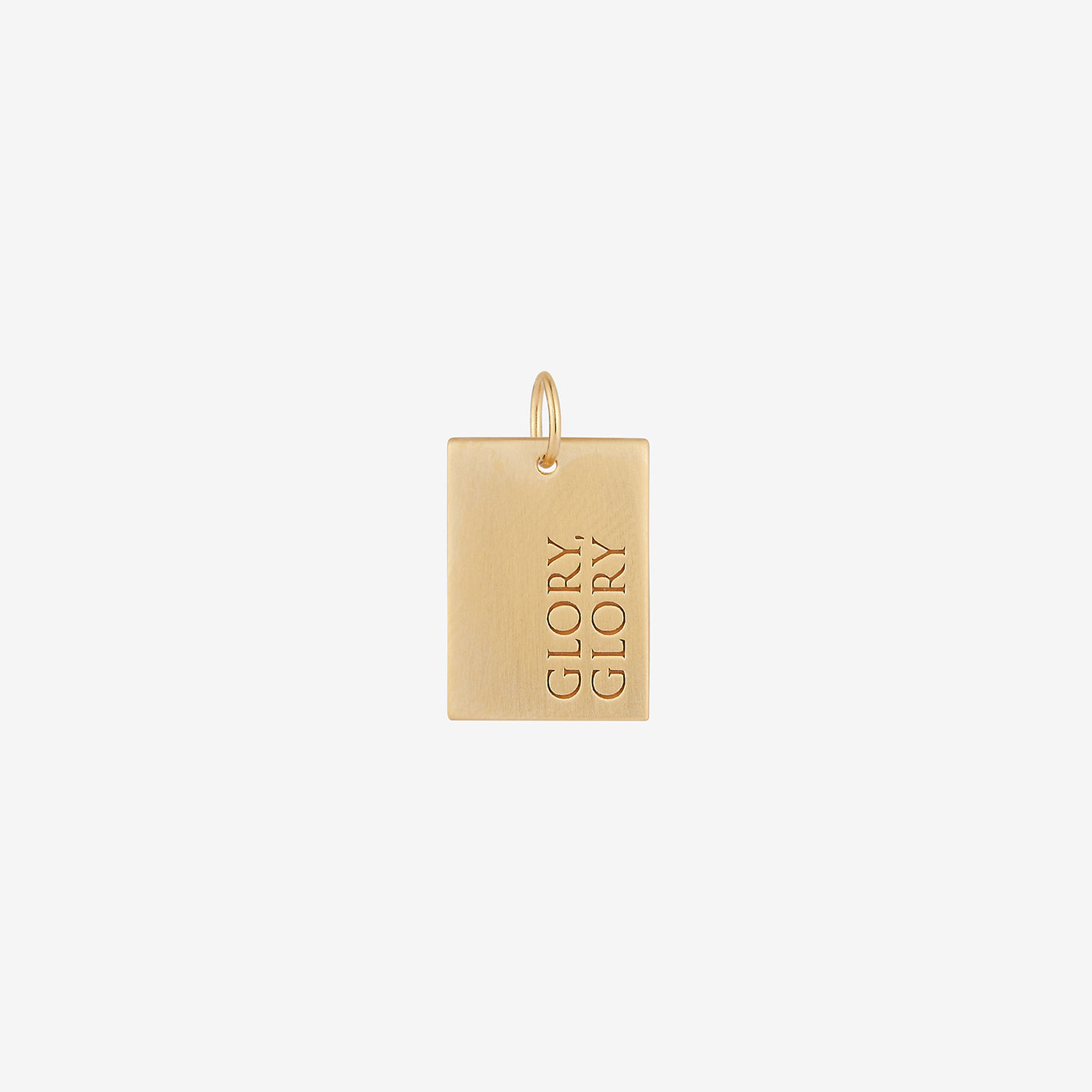 UGA Glory Glory Rectangle Pendant