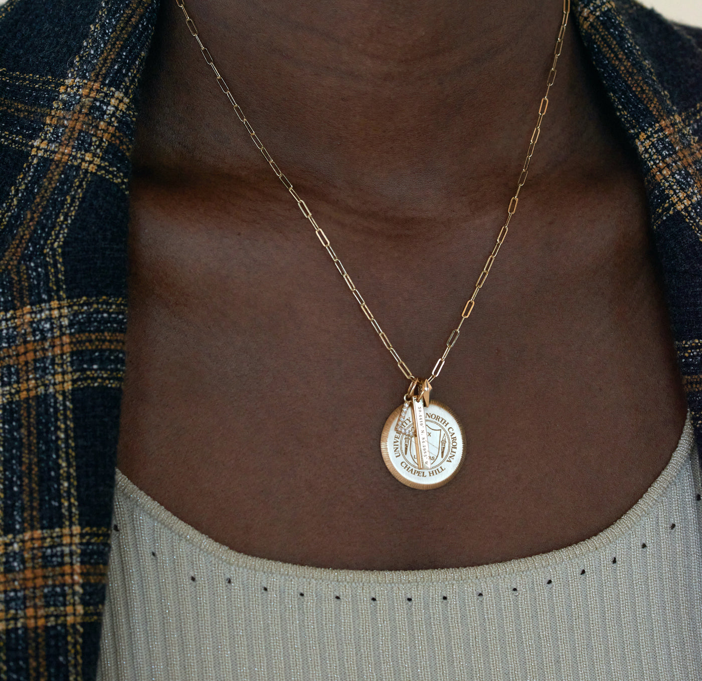 UNC Florentine Pendant