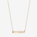 UT Hook Em Horizontal Bar Necklace