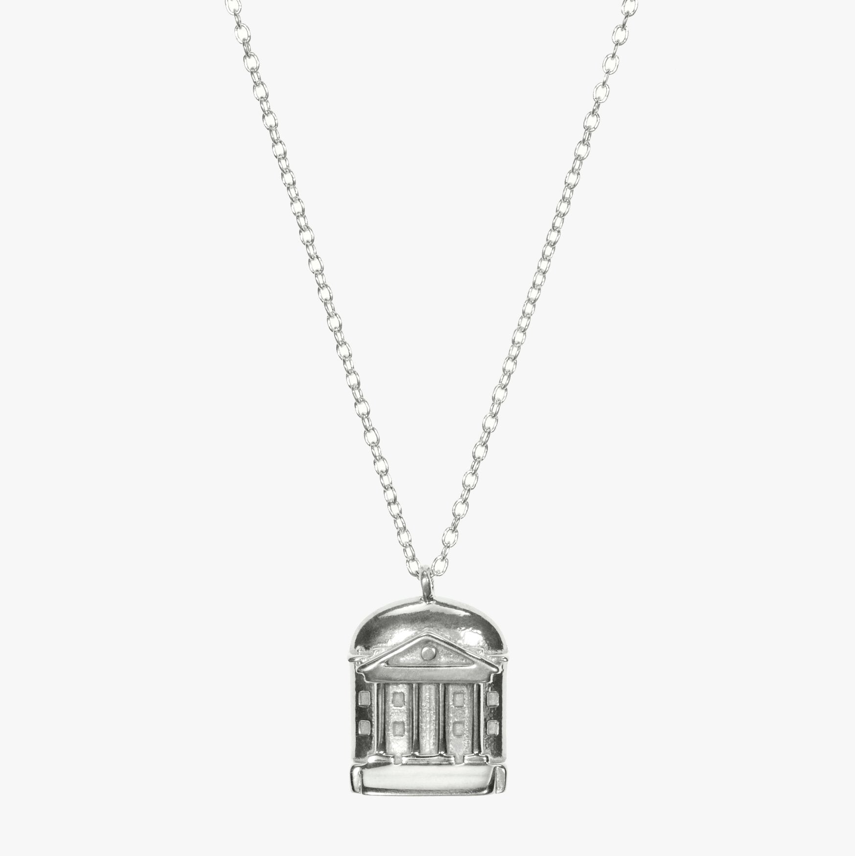 Silver UVA Rotunda Necklace
