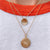 14K Gold and Cavan Gold University of Alabama Vintage Sunburst Necklace