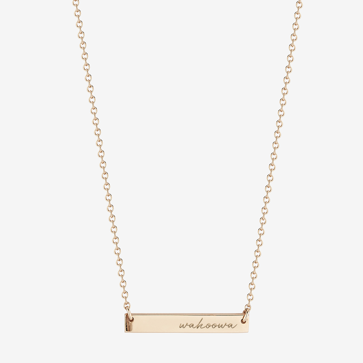 UVA Wahoowa Horizontal Bar Necklace