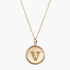 Gold Vanderbilt Sunburst V Necklace