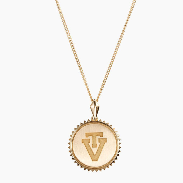 Virginia Tech Vintage Sunburst Pendant