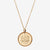 Gold Villanova Florentine Crest Necklace Petite