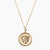 Gold Wake Forest Sunburst Necklace