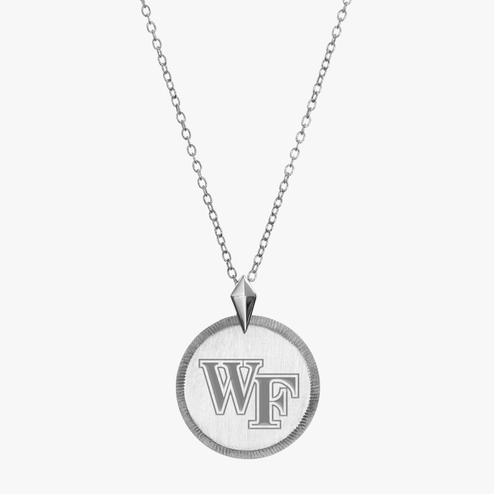 Wake Forest Florentine Necklace Petite Silver